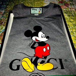 GUCCI X DISNEY GREY T SHIRT
